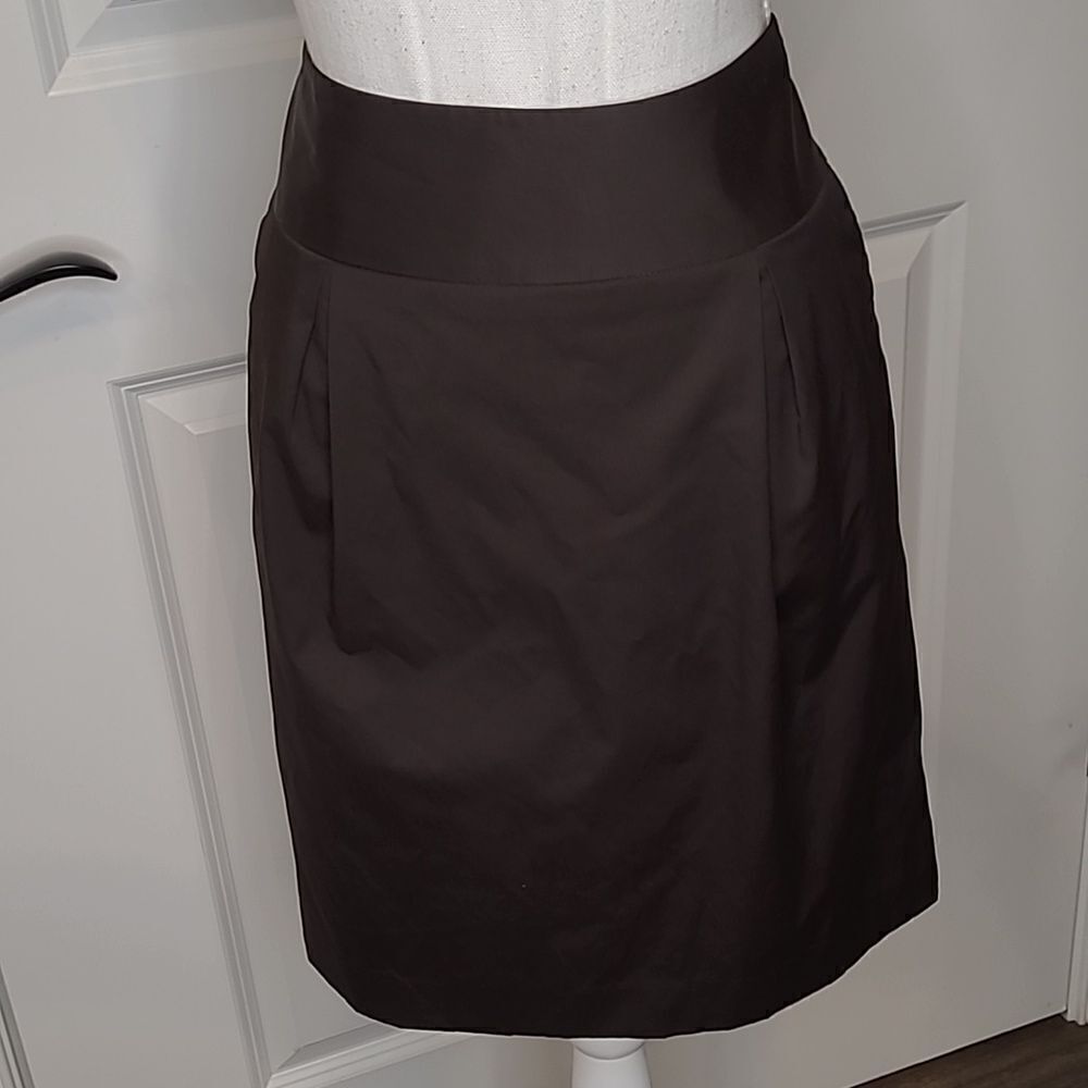 Banana republic sz 10 black midi skirt with ties